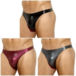 Men's Sexy Leather G-String Thong Underwear Swimwear - Picture 1 of 8