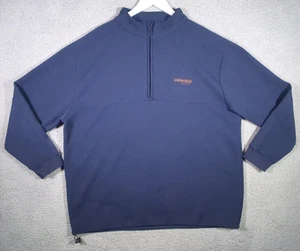 Straight Down Optic Golf Pullover Mens XXL Quarter Zip Long Sleeve Sweater Blue - Picture 1 of 14