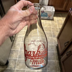 Ozark Dairy ACL Quart Milk Bottle Antonia Missouri MO - Picture 1 of 10