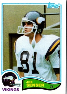 1982 Topps Joe Senser #398 Minnesota Vikings Football Card - Picture 1 of 2