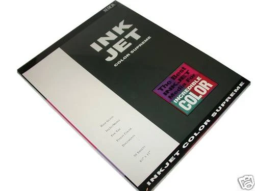 50 XEROX GLOSS INKJET 8 1/2 x 11" COLOR SHEETS 50 COUNT - Image 1 of 1