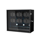 Automatic 12 Watch Winder Display Case With Blue LED Light With 6 Storage Box