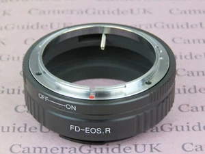  FD-EOS R Mount Adapter Ring For Canon FD Lens to Canon EOS R10 R7 R3 R5 R6 Ra R - Picture 1 of 4