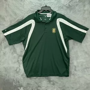 Oakland Athletics Polo Shirt Mens Large Green Baseball MLB - Picture 1 of 8