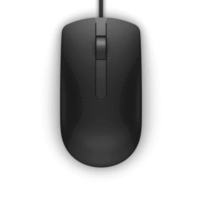 Dell Optical Mouse MS116-BK Black - High-Quality and Reliable Computer Mouse - Image 1 of 3