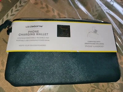 Cartera/muñequera de carga para teléfono Liz Claiborne compatible con iPhone y Android Foto 1 de 4