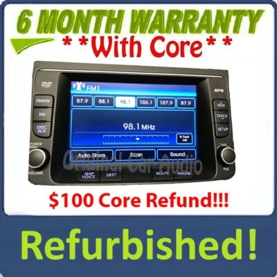 Refurbished 2009 - 2014 Hyundai Genesis OEM Navigation Display with New Screen - Image 1 of 4