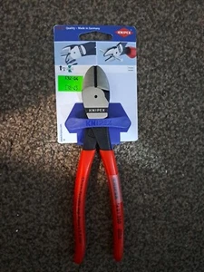KNIPEX High Leverage Diagonal Pliers PVC Grip 200mm (8In) KPX7401200 - Picture 1 of 3