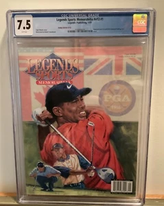 Tiger Woods Legends Sports Memorabilia Hobby Edition # 112 Jan 2001 CGC 7.5 - Bild 1 von 3