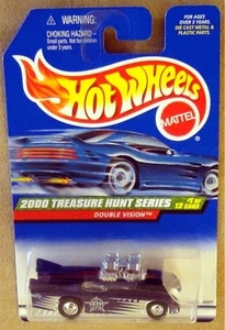 Hot Wheels, DOUBLE VISION, 2000 TREASURE HUNT, #1 of 12, NEW on Card w Protector - Picture 1 of 1