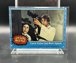 1977 Topps Star Wars #65 Carrie Fisher Princess Leia Mark Hamill Luke Skywalker - Picture 1 of 2