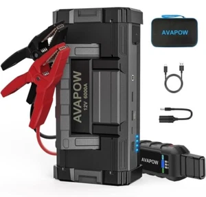 AVAPOW 12V 6000A Car Battery Jump Starter LED Light All Gas or up to 12L Diesel - Picture 1 of 6