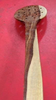 Skimmer madera hecho a mano para cocina madera natural Foto 1 de 4