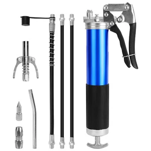 Kit de pistola de grasa de agarre de pistola de alta resistencia de alto rendimiento 7000 PSI + manguera flexible de 18" - Imagen 1 de 8