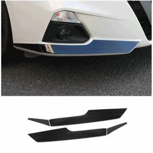 For Nissan Altima 2019-2021 Black Titanium Front Bumper Lip Cover Trim Molding - Picture 1 of 5