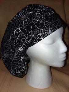 Spider Web Medical Surgical Bouffant Scrub Hat SIZES S,M,L - Picture 1 of 1