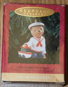 New Hallmark Keepsake Ornament Abearnathy Bearinger, Bear, #3, 1993, Box - Picture 1 of 4
