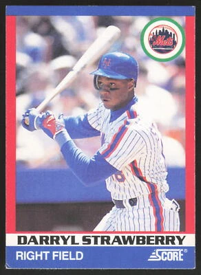 1991 Score 100 Superstars #62 Darryl Strawberry - Image 1 of 2