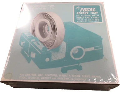 Focal Rotary Tray In Album Holds 100 2x2 Slides Without Spilling New In Box - Image 1 of 4