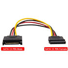 SATA 15 Pin Stecker auf 15 Pin Buchse Serial ATA Netzteil Verlängerungsadapter Kabel