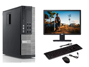 DELL CORE i5 4th DESKTOP SFF PC COMPUTER BUNDLE WINDOWS 10, 8GB RAM, 120GB SSD - Picture 1 of 6