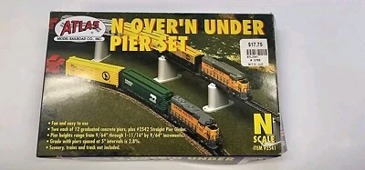 Atlas 2541 Over'n Under Pier Set N scale in box (25 pcs) - Image 1 of 2