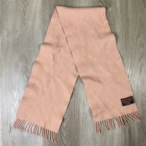 Gibson & Lumgair Unisex Pink Lambswool Scarf Soft & Warm One Size - Picture 1 of 7