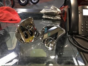 Fairing Mount Side Rear Mirrors For Harley Electra Street Glide 2014-2019 Black - Picture 1 of 2