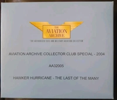 Corgi Aviation Collector Club Hawker Hurricane The Last Of Many AA32005 - Image 1 of 3