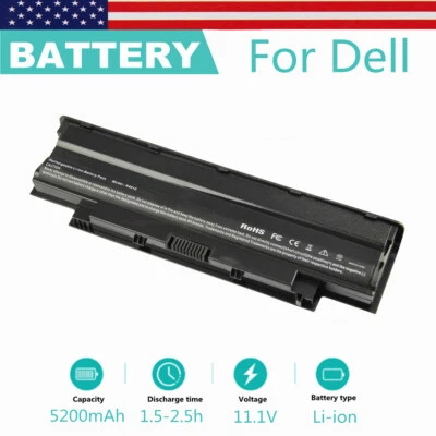 J1KND Battery for Dell Inspiron 13R 14R 15R 17R Series N4010 N4050 N5010 N7010 - Image 1 of 4