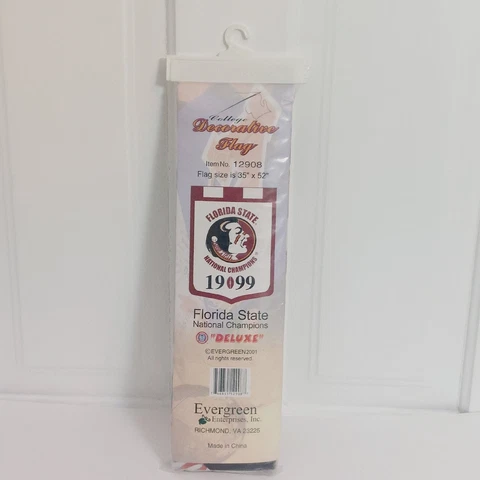 Florida State Seminoles 1999 National Championship Deluxe Flag 35" x 52" 12908 Cover
