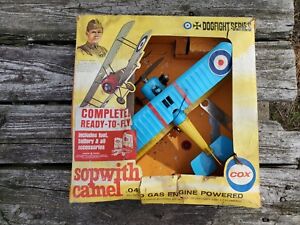 Cox Thimble Drome Sopwith Camel Tether Plane Gas Motor 049 Control Line Airplane
