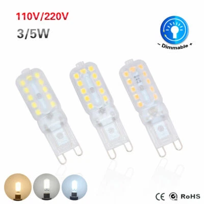 Dimmable G9 3W 5W LED Spotlight Corn Bulb 2835 SMD Light Home Lamp 120V 220V SS - Image 1 of 4
