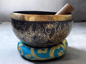 Auténtico cuenco para cantar de 6 pulgadas - Cuenco de sanación de sonido - Meditación y atención plena - Imagen 1 de 4