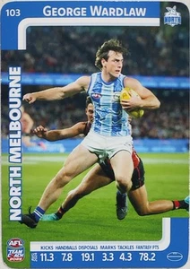 2025 AFL TEAMCOACH George Wardlaw #103 North Melbourne Football Club - Picture 1 of 2
