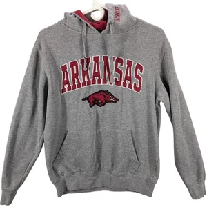 Razorbacks Hoodie Mens Small Gray University of Arkansas Hogs sweatshirt Sports - Picture 1 of 7