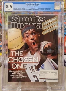 Sports Illustrated #7 v96 Feb 18th 2002 1st LeBron James Cover CGC 8.5 - Picture 1 of 1