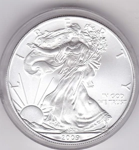 '2009 Silver Eagle' (Fine Silver) / One Ounce Coin (0,999) - Bild 1 von 3