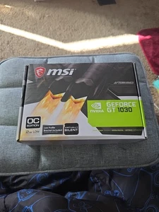 MSI GT 1030 2GH LP OC 2GB GDDR5 DisplayPort + HDMI Fanless Silent Graphics Card - Picture 1 of 6