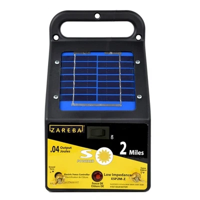 Cargador de cerca eléctrico de baja impedancia con energía solar ESP2M-Z - 2 millas de energía solar... Foto 1 de 3