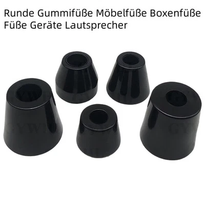 Gummifüße Möbelfüße Boxenfüße Füße Geräte Lautsprecher Mit Schrauben Füsse Runde - Bild 1 von 4