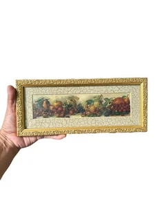 Mini Impresión Enmarcada Galería Gráficos Marco Dorado Surtido de Frutas - Imagen 1 de 5