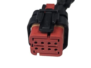 PSI Power 8" John Deere Injector Pigtail – Red 8-Way TE Connectivity Wiring Harn - Picture 1 of 2