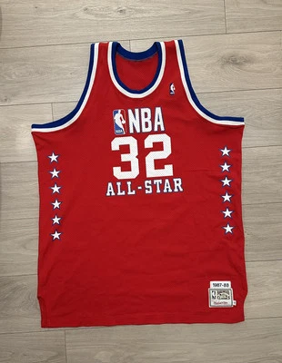 Camiseta deportiva auténtica de los Lakers Magic Johnson talla 56 All Star Game 1988 Micthell & Ness Foto 1 de 4