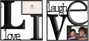 Live Love Laugh 2-Piece Wall Collage Art Metal Pieces by Burnes Home Accents New - Picture 1 of 4