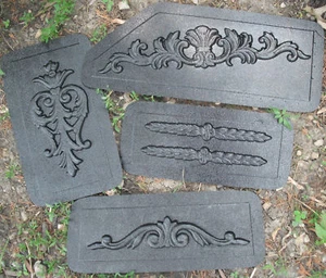 4 embellishment plastic molds..plaster clay cement mold From 9" - 16" - Picture 1 of 1
