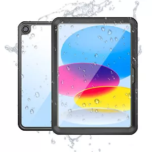 Waterproof Shockproof Clear Case Full Body For iPad 10th 6 5 Air 2 3 4 Pro 12.9 - Picture 1 of 60