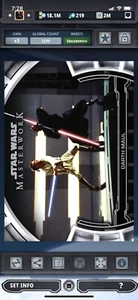Topps Star Wars Digital Card Trader Base Masterwork Defining Moments Maul Award - Picture 1 of 1