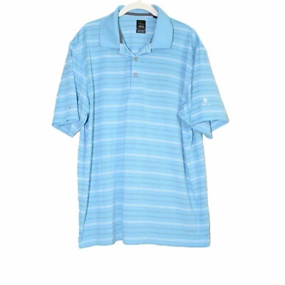 Page Tuttle Para Hombres Azul Negro Rayas Polo Informal Botones Manga Corta Grande Foto 1 de 4