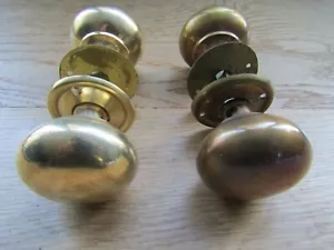 Vintage victorian Old country mortice rim door knobs lock door pull handles knob - Picture 1 of 2